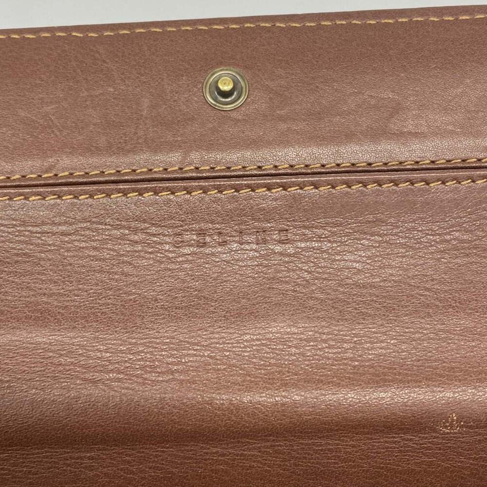 Celine Macadam Long Wallet, Denim Blue/Brown, Women's - Picture 4 of 9
